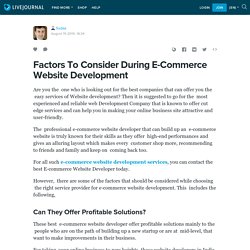 E-Commerce Website Development Which Offers Profitable Solutions