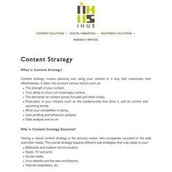 Content Strategy Services