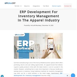 ERP Development For Inventory Management In The Apparel Industry