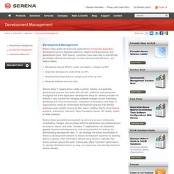 Development Management - Serena Software