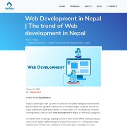 The trend of Web development in Nepal - Web Design