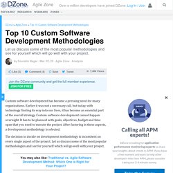 Top 10 Custom Software Development Methodologies