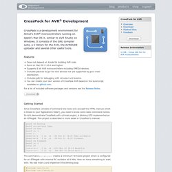 CrossPack - A Development Environment for Atmel’s AVR Microcontrollers