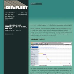 Google Chrome's Heap Profiler and Memory Timeline