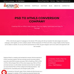 PSD to HTML5 development company - MisterSK Infotech