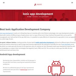 Ionic Mobile App Development Company