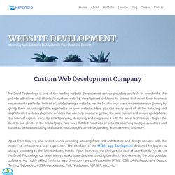 Website Development Services - NetDroidtech