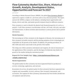 Flow Cytometry Market Size, Share, Historical Growth, Analysis, Development Status, Opportunities and Forecast To 2027 – Telegraph