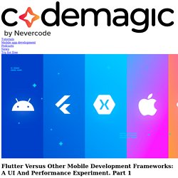 Flutter Versus Other Mobile Development Frameworks: A UI And Performance Experiment. Part 1 - Codemagic blog