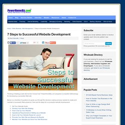 7 Steps to Successful Website Development