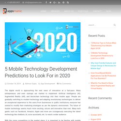 Mobile Technology Development Predictions