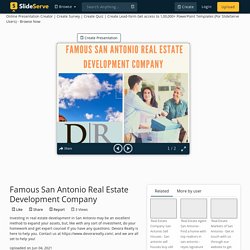 Famous San Antonio Real Estate Development Company PowerPoint Presentation - ID:10576721