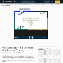 What to Expect from a Salesforce Development Company PowerPoint Presentation - ID:10809900