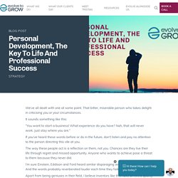 Personal Development, The Key To Life And Professional Success Strategy