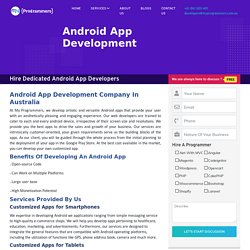 Top Android App Development company in Australia