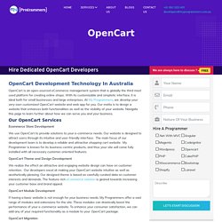 OpenCart Development Services Australia - Develop Your Own Customized OpenCart Website