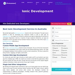 Best ionic Developer in Australia - Cross-Platform App Development Services