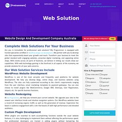 Company Offering Web Design and Development Services in Australia - Solutions For All Your Web Concerns
