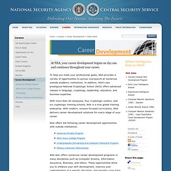 Career Development Programs at the National Security Agency (NSA).