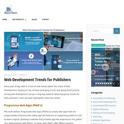 Web Development Trends for Publishers