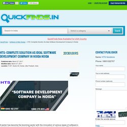 HTS: Complete Solution As ideal Software Development Company In Noida Noida - QuickFinds