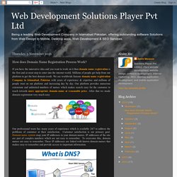 Web Development Solutions Player Pvt Ltd: How does Domain Name Registration Process Work?