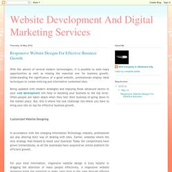 Responsive Website Designs For Effective Business Growth