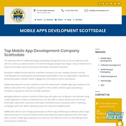 Mobile App Development Company Scottsdale, AZ