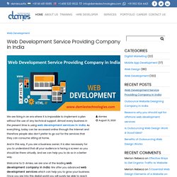 Web Development Service Providing Company in India