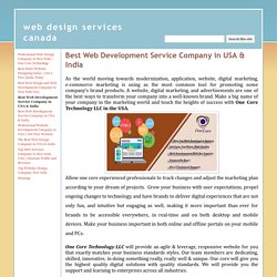 Best Web Development Service Company in USA & India - web design services canada