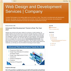 Top Web Development Trends in 2021 - Invoidea Technologies
