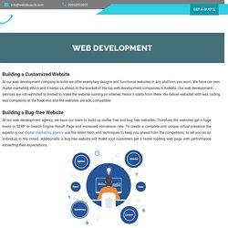Web Development Services - Web Development Company India