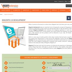 Magento 2.0 Development Services for Ecommerce Website – Ecommerce