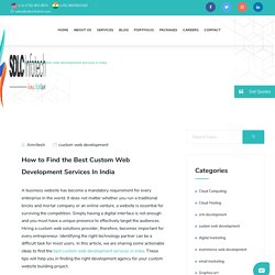 Best custom web development services in India
