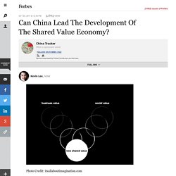 Can China Lead The Development Of The Shared Value Economy?