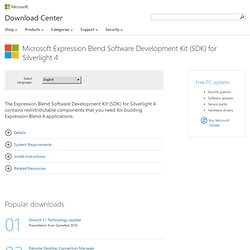 Expression Blend SDK for Silverlight 4