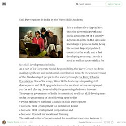 Skill Development in India by the Wave Skills Academy