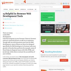 15 Helpful In-Browser Web Development Tools