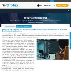 MERN Stack Development Services Company in India - SoftProdigy