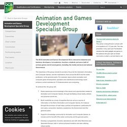 Animation and Games Development Specialist Group