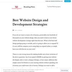 Best Website Design and Development Strategies