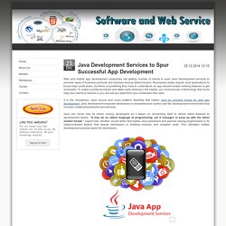 Java Development Services to Spur Successful App Development