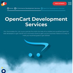 OpenCart Web Development Comapany- Shiv Technolabs