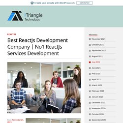 No1 ReactJs Services Development – iTriangle Technolabs
