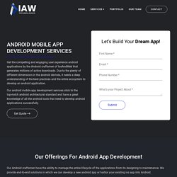 Android App Development Services - IAW Technologies