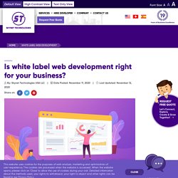 Who goes for white-label web development? - Web Development Company - Skynet Technologies USA LLC