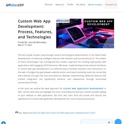 Custom Web App Development: Process, Features, and Technologies