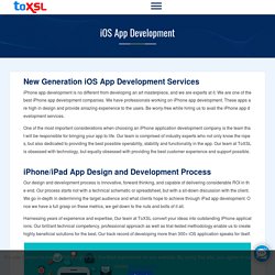 Leading iOS App Development Company - ToXSL Technologies