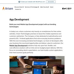 App Development – Arisen Technologies