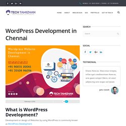 WordPress Development in Chennai